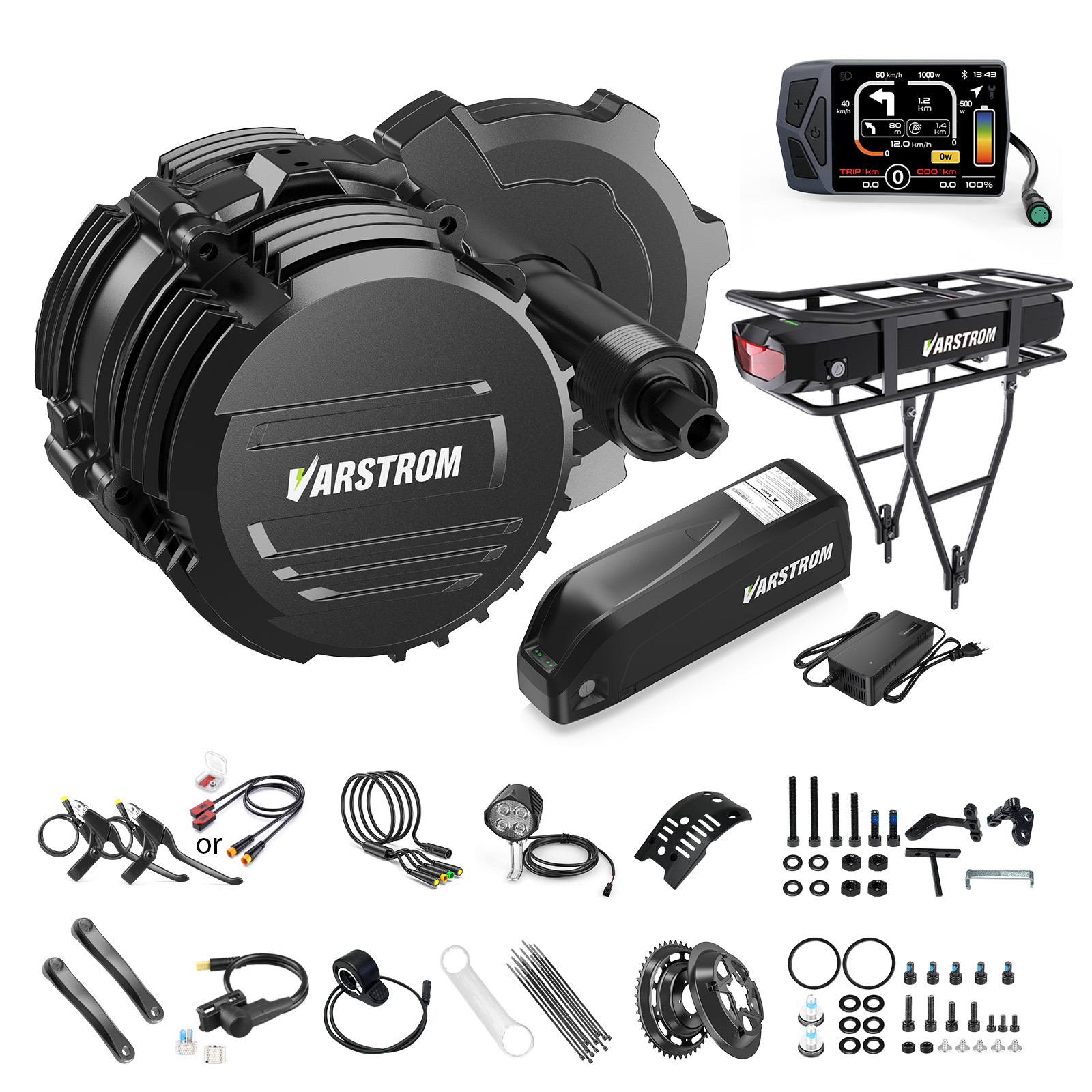 Side Hung Mid Drive Motor Kit - [ESTOQUE EUA] Kit de Motor Central