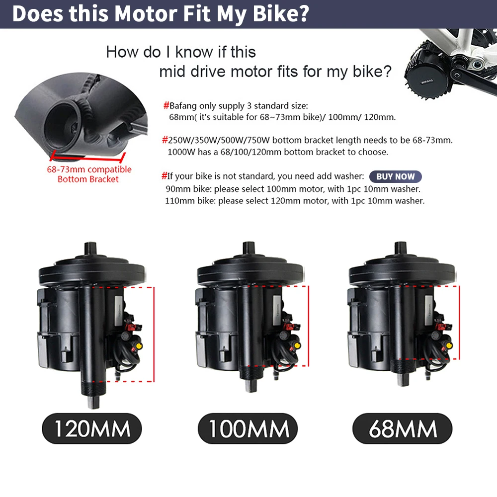 Bafang bbshd 1000w 52v 48v 68m - Side Hung Mid Drive Motor Kit avaliação e preço