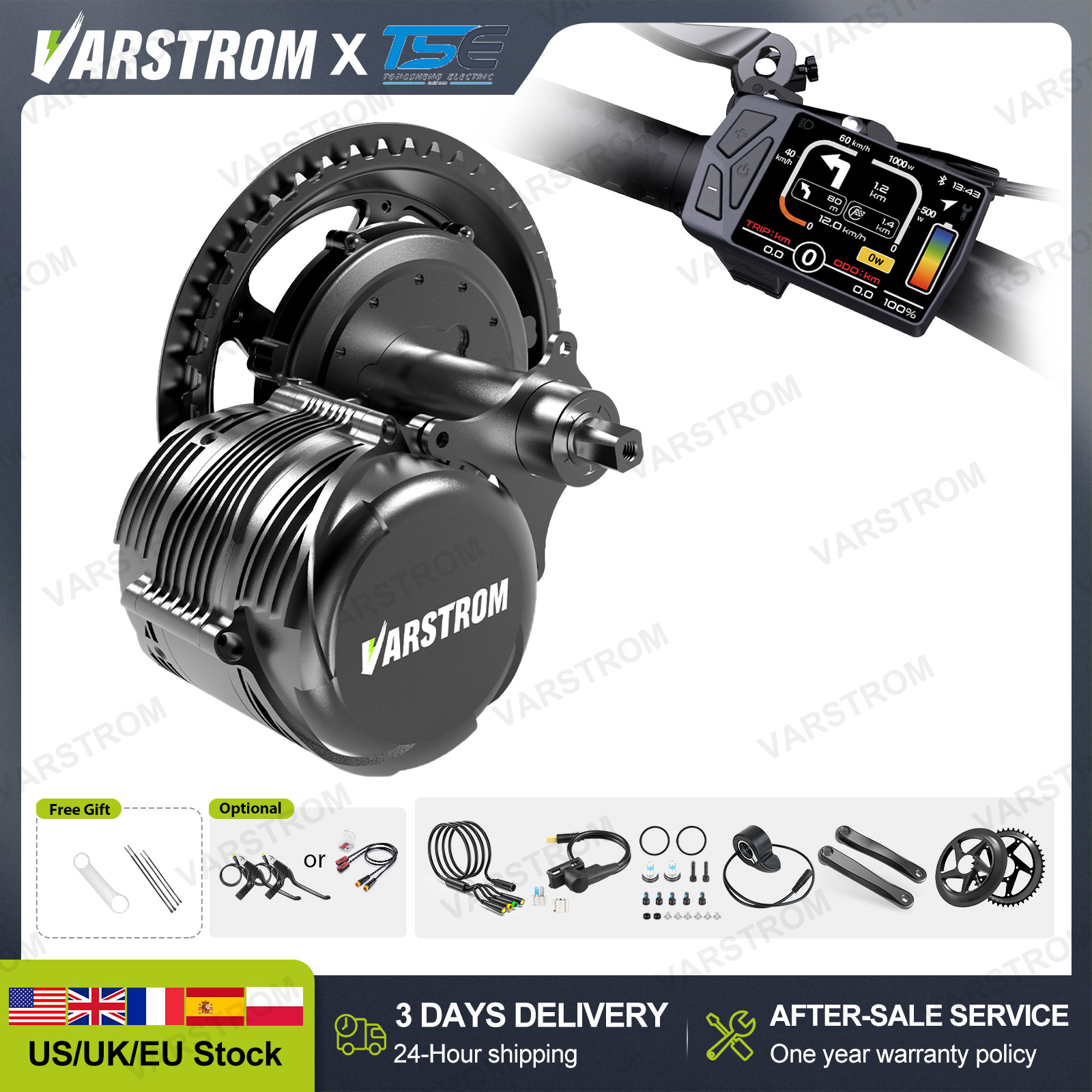 [Entrega Rápida nos EUA em 3 D - Side Hung Mid Drive Motor Kit avaliação e preço